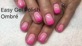 Easy Gel Polish Ombré design without sponge not acrylic [upl. by Swithin]