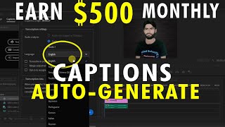 AutoGenerate Captions amp Subtitles in Adobe Premiere 2022  How to transcribe a video Free [upl. by Adnirem]