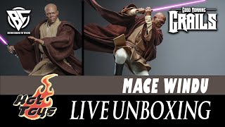 Hot Toys Mac Windu  Live Unboxing  Good Morning Grails [upl. by Coulombe]