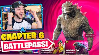 NEW Fortnite CHAPTER 6 Battle Pass GODZILLA [upl. by Ricardo938]