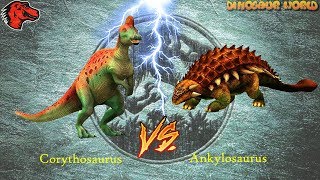 Ankylosaurus VS Corythosaurus  Shake the Earth Event  Jurassic World The Game 1080P [upl. by Marissa]