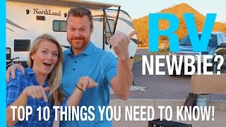 RV NEWBIE TOP 10 THINGS EVERY NEW RV OWNER SHOULD KNOW RV LIVING HOW TO VIDEO [upl. by Maurita]