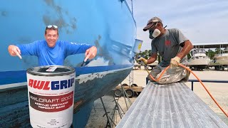 IS THIS the WORLDS BEST BOAT PAINT WHAT IS AWLGRIP 42 TAYANA RESTORATION [upl. by Rahs]