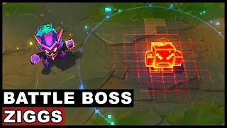 Battle Boss Ziggs Skin Spotlight League of Legends [upl. by Odnanref]