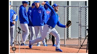 Cubs Spring Training 2024 RHPs Brewer McWilliams Thompson Sanders and Clarke [upl. by Aisatsanna880]