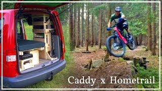 First little Trip with my Caddy Camper  Quick Hometrail MTB Ride [upl. by Thanos87]