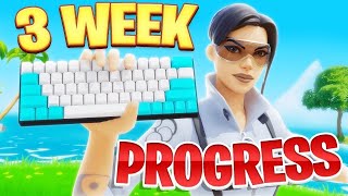 3 Week Fortnite Keyboard and mouse Progression insane [upl. by Elwood]