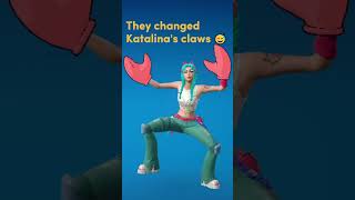 Emote of the Day Katalina’s Claws Turned into… Crab Claws🦀😂fortnite fortnitefunny [upl. by Assillem99]