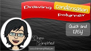 Drawing polymer  Condensation polymerization  Easy way – Dr K [upl. by Kelwen894]