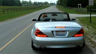 2004 mecedes benz sl 500 rear muffler delete [upl. by Nerral65]