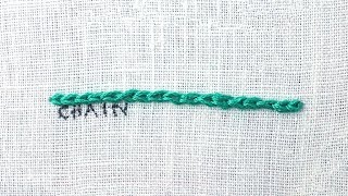 How to do a Chain Stitch [upl. by Douglass]