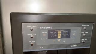 How to fix and reset a Samsung side by side refrigerator after a power outage [upl. by Orsino]