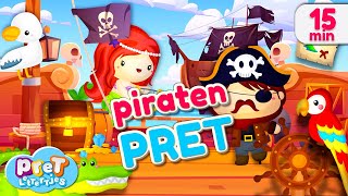 Peuter Piraten Pret 🦜  Woorden Leren met Pretlettertjes [upl. by Lellih]