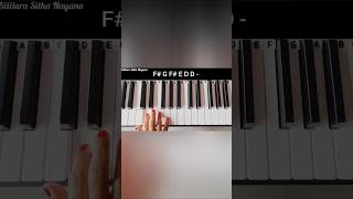 Sililara Sitha Nayana Right hand Piano Tutorial with notes 🎹🎼🎵🎶 sinhalasongs sinhalapiano [upl. by Dnomder]