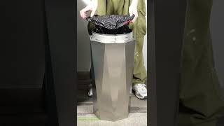 BEAMNOVA Outdoor Trash Can Lobby Hotel Shopping Mall Vertical Trash Can with Ashtray [upl. by Akinoj]