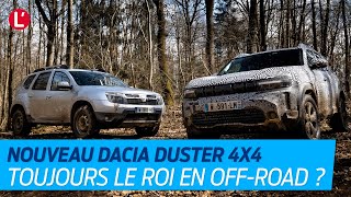 Dacia Duster 2024 Premiers tours de piste avec la version 4x4 mildHybrid [upl. by Tilagram]