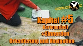 Kompass und Karte 5  Die Karte einnorden [upl. by Eenel]