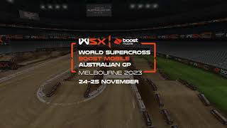 2023 World Supercross Australian GP GoPro Track Map [upl. by Wilkie]