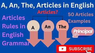 A An The Articles in English Articles Rules in English Grammar  50 Articles Examples amp Exercises [upl. by Clover391]