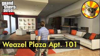 Weazel Plaza Apartment 101 house tour  GTA Online [upl. by Frydman]