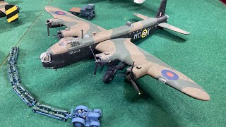 Airfix Stirling Sunderland Halifax and Revell Lancaster [upl. by Corder835]