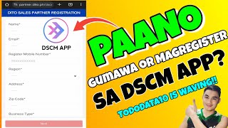 Paano gumawa or magregister sa DSCM app  Para may tododata10 na kayo [upl. by Thetes]