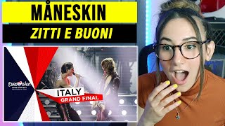 Måneskin  Zitti E Buoni  Italy 🇮🇹  Grand Final  Eurovision 2021  Singer Reacts [upl. by Harli]