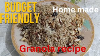 Budget Friendly homemade Granola recipe  easy and healthy granola recipe [upl. by Aicil]