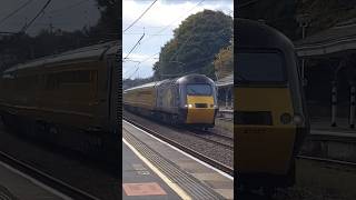 Network Rail New Measurement Train HST Powercars  Durham Station [upl. by Ring]