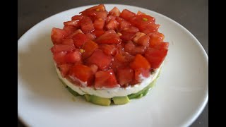 Tartare avocat  tomate pour une entrée au top [upl. by Richara]