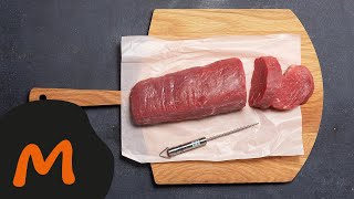 Niveau de cuisson d’un médaillon de bœuf – Tutoriel Migusto [upl. by Anirehtac]