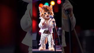 Elvis PresleyCan’t Help Falling In Love プレスリー オールディーズ 名曲 aicat 猫 AIで生成された動画 [upl. by Enelcaj]