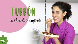 Turrón de chocolate crujiente  Veganeando [upl. by Maurilla650]