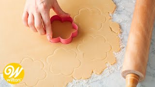 Easy Cut Out Sugar Cookie Recipe  Wilton [upl. by Johannah]