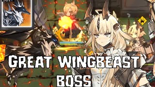 Arknights Great Wingbeast boss  Reclamation Algorithm  Fire Within The Sand [upl. by Hplodur]