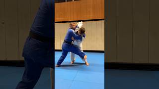 Imitation of O Soto Gari feint then Sasae Tsurikomi Ashi followed by a change in throw direction [upl. by Ashly221]