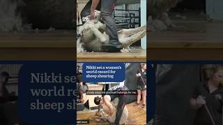 Setting a womens world record for sheep shearing  ABC News [upl. by Glynis634]