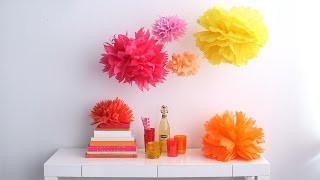 Tissue Paper PomPoms  Martha Stewart [upl. by Winfrid140]