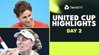 Ruud vs Griekspoor Sonego v Zverev Kerbers Return and Swiatek  United Cup 2024 Day 2 Highlights [upl. by Yetnruoc]