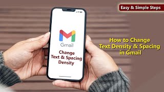 How to change Text Density and Spacing on Gmail  Changing of Text Density in Gmail  Gmail Tutorial [upl. by Sigrid]