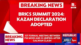 Breaking News BRICS Adopts Kazan Declaration  Russia  Kazan  BRICS Summit 2024  Republic TV [upl. by Aretse690]