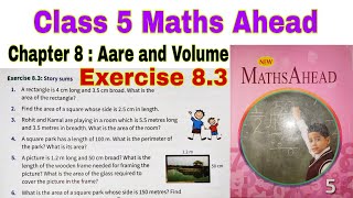 Class 5 Maths Ahead Chapter 83  Maths Ahead  Class 5  Area and Volume  Chapter 8  Maths [upl. by Imak]