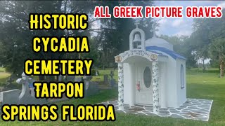 Beautiful Greek Florida Cemetery with Picture Graves Tarpon Springs [upl. by Stockwell]