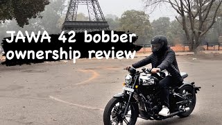 JAWA 42 BOBBER Ownership Review [upl. by Ahseiym]