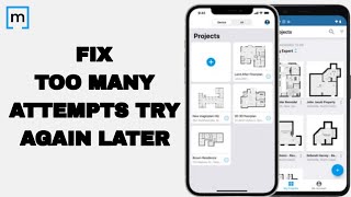 How To Fix And Solve Too Many Attempts Try Again Later On Magicplan App  Easy Fix [upl. by Moshe]