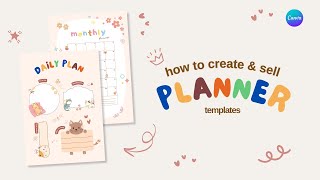 How to Create Stunning Planner Templates on Canva A StepbyStep Guide [upl. by Isla]