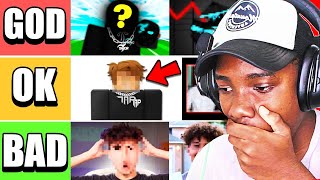 Ranking Roblox YouTuber FACE REVEALS [upl. by Janelle]