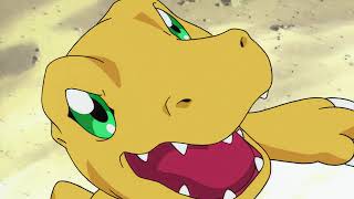 Agumon evolves into Greymon for the first time [upl. by Yeleek]