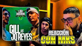 REACCIÓN CON MKS a ZAICO vs PABLITO ABR amp CILL vs JQ REYES  ligabazooka [upl. by Barger443]