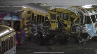 Riverhead Raceway School Bus Demolition Derby [upl. by Nylahs619]